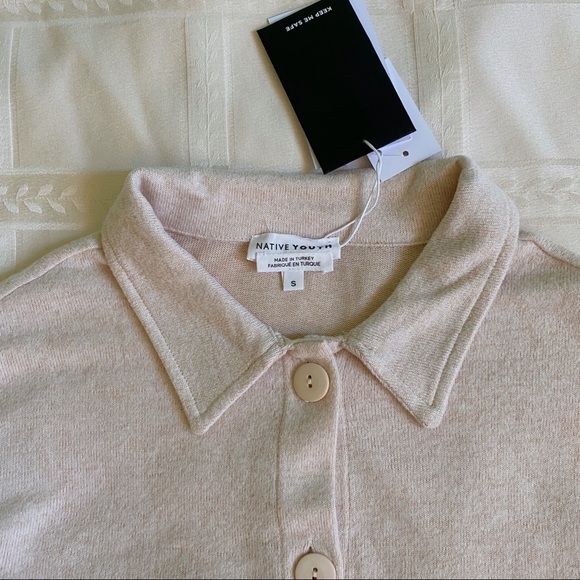 NWT Native Youth Lizabeth Polo Cardigan - Picture 3 of 3